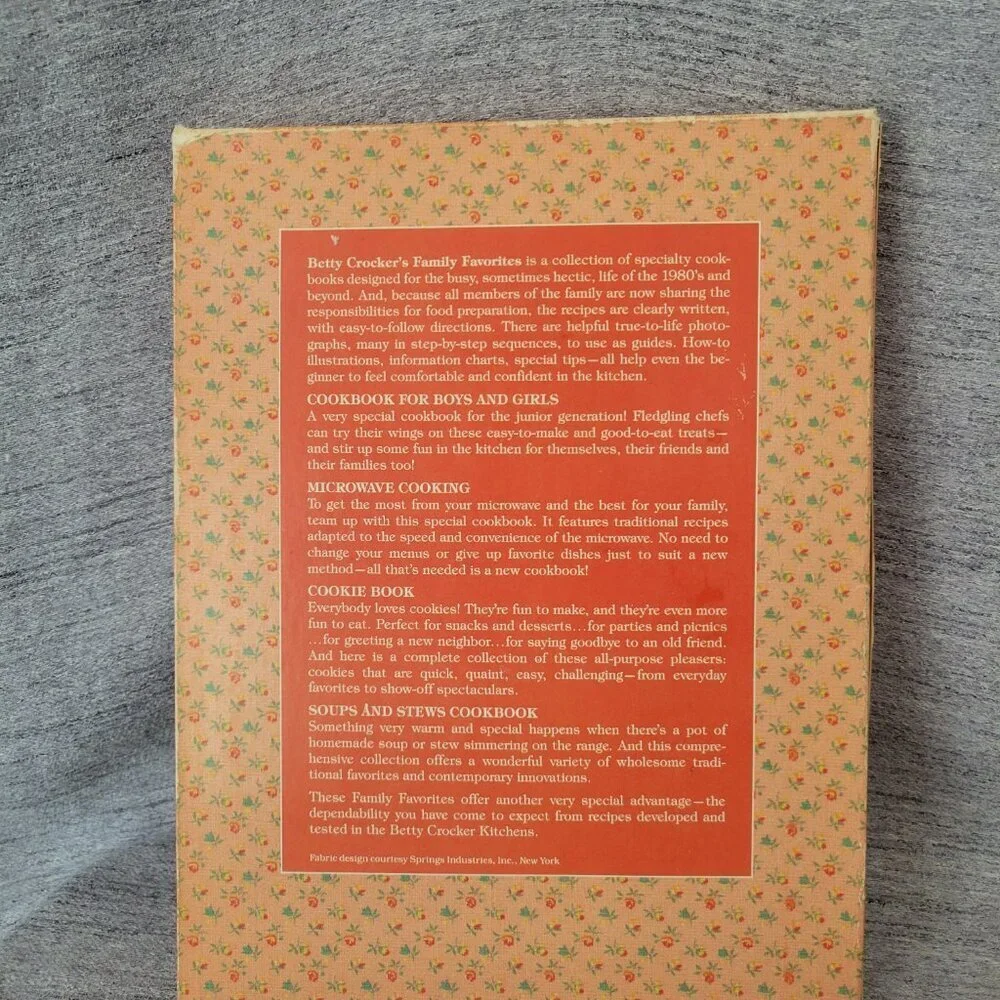 Vintage Betty Crocker Family Favorites Cook Books